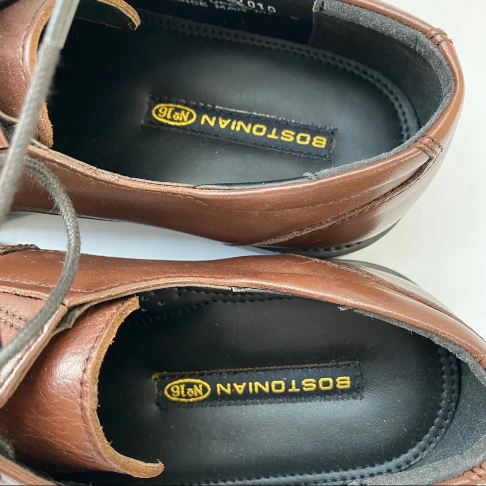 Bostonian No16 Brown Leather Loafer Lace-up 7M Mens